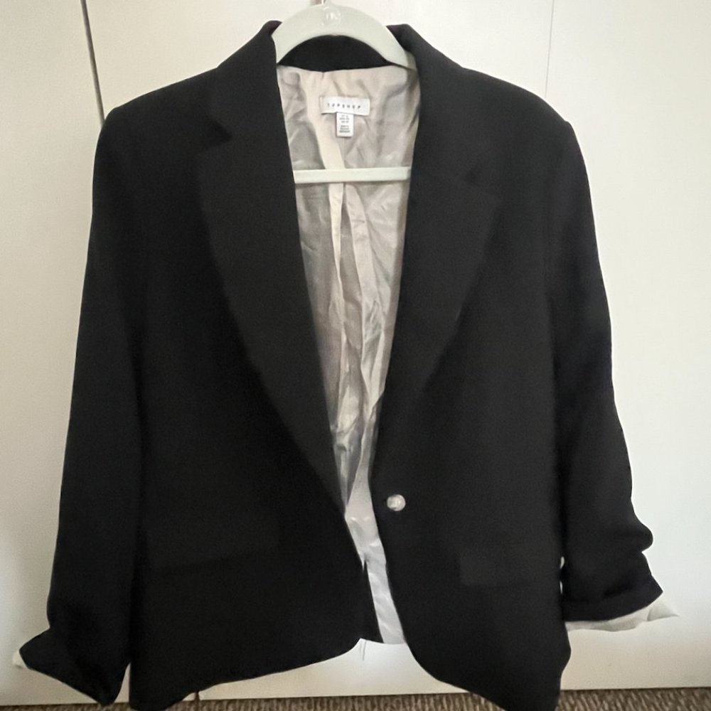Topshop Black Blazer - Size US 10